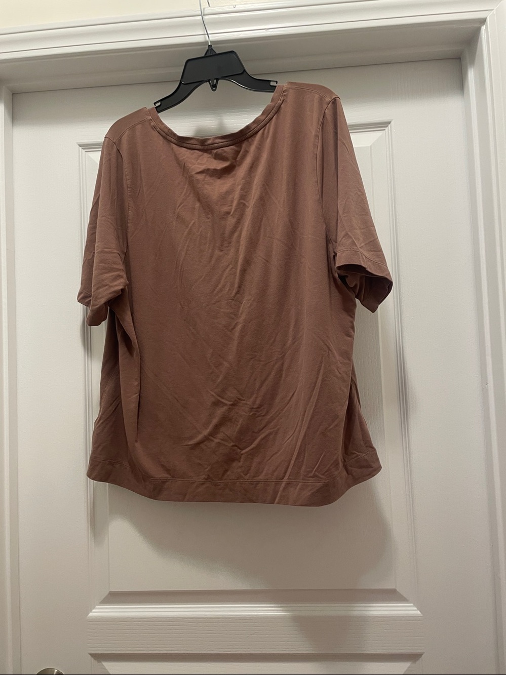 Athleta Scoop Neck Short Sleeve Tee - Mauve‎ Brown - Picture 5 of 5